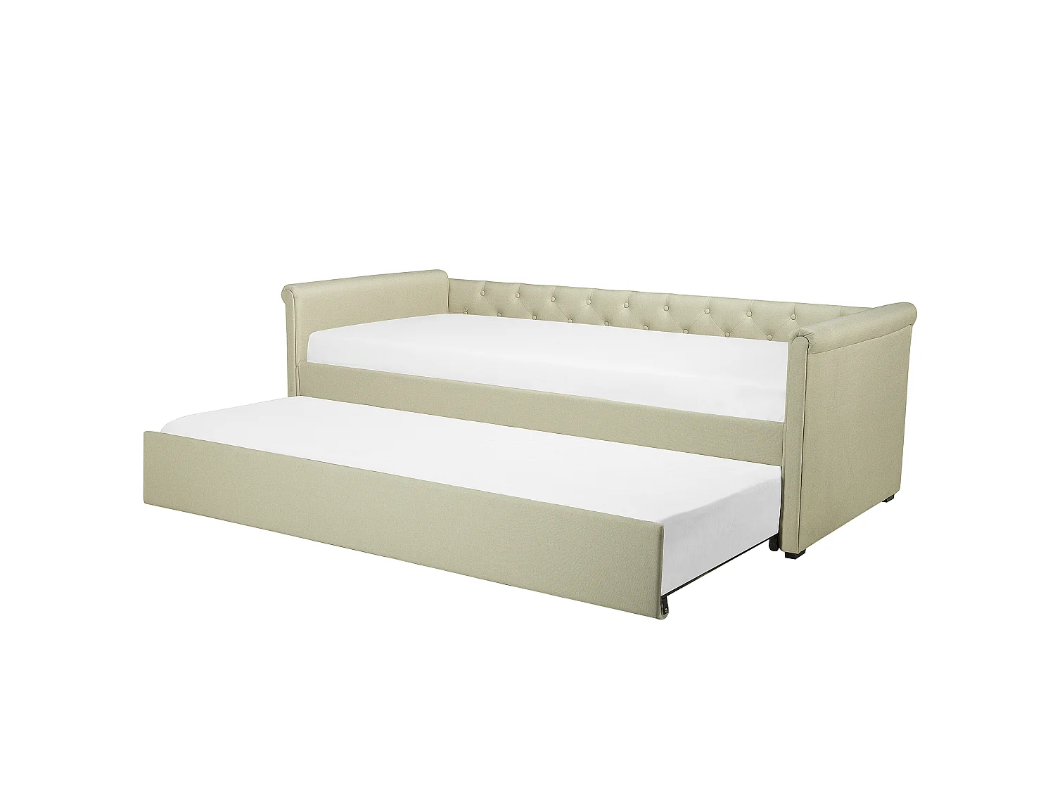 Letto estraibile Tessuto LIBOURNE 80 x 200 cm Beige