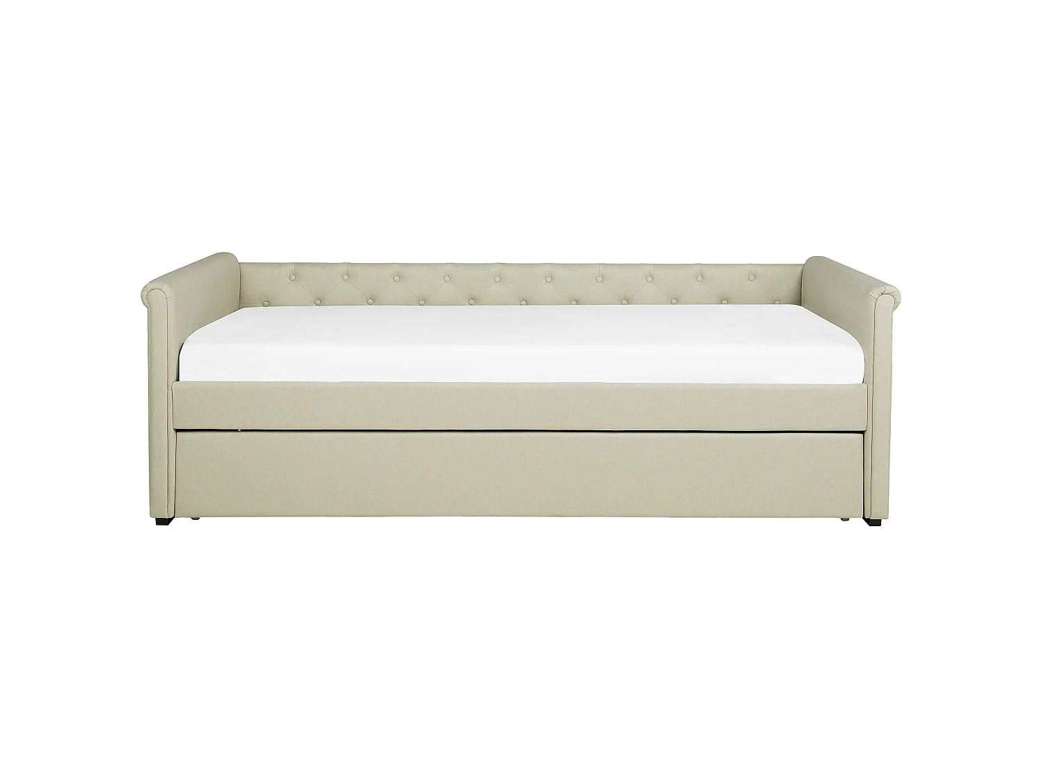 Utdragbar säng LIBOURNE 80 x 200 cm Beige