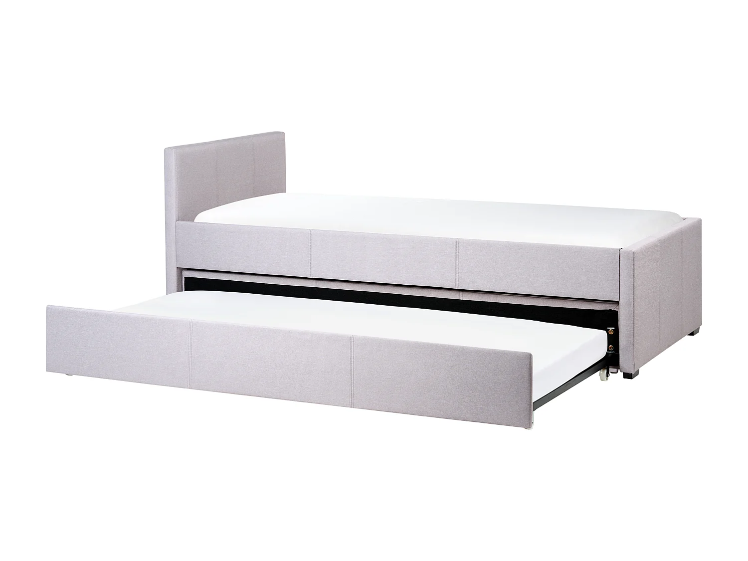 Onderschuifbed Stof MARMANDE 90 x 200 cm Lichtgrijs