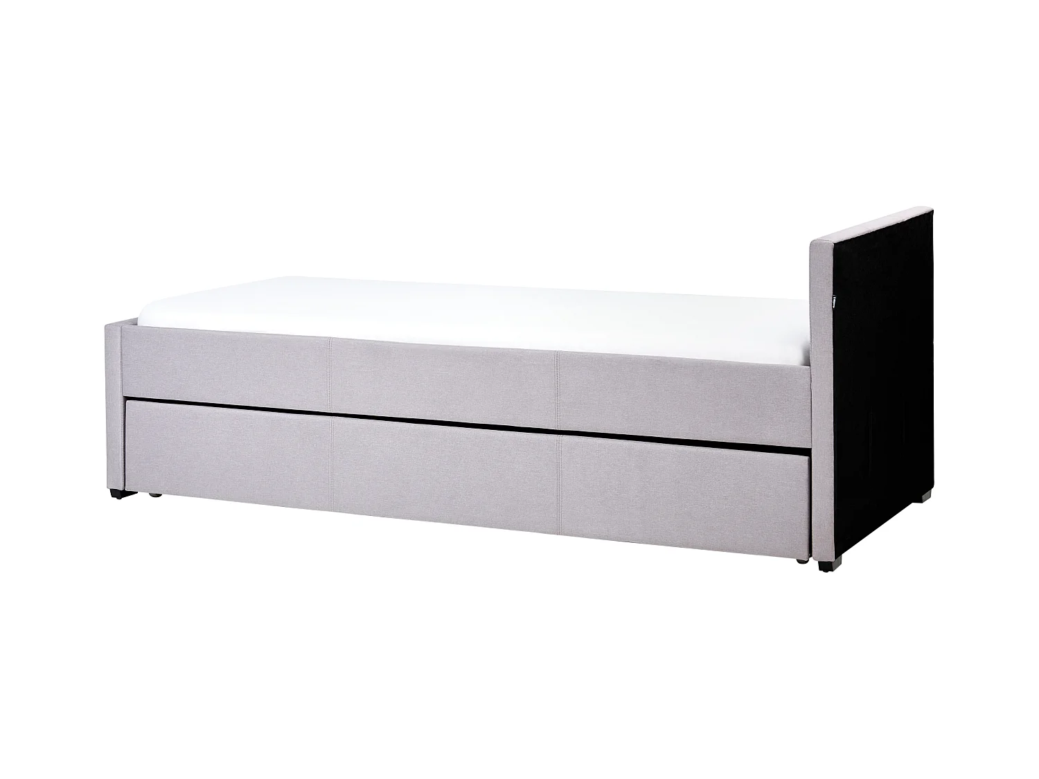 Onderschuifbed Stof MARMANDE 90 x 200 cm Lichtgrijs