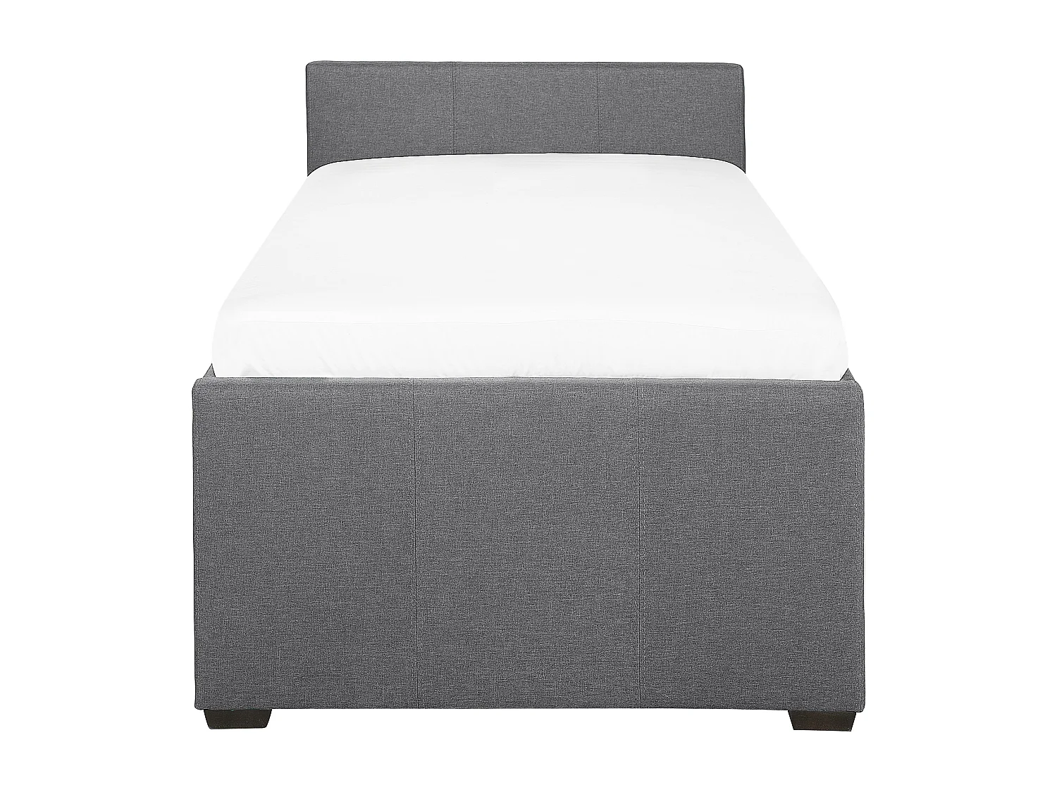 Cama gavetão Tecido MARMANDE 90 x 200 cm Cinzento escuro