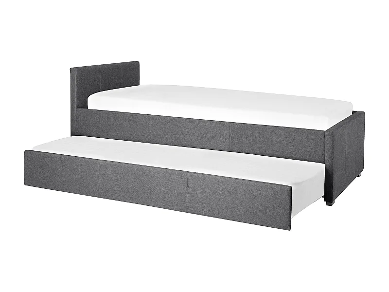 Cama nido Tela MARMANDE 90 x 200 cm Gris oscuro