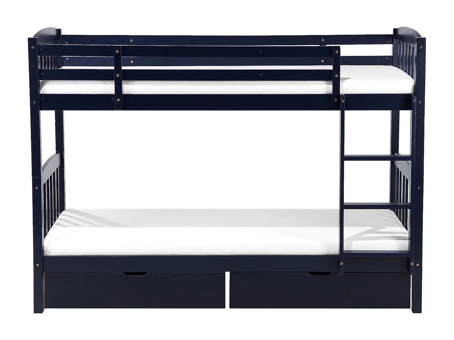 Lit superposé Bois de pin REVIN 90 x 200 cm Bleu marine