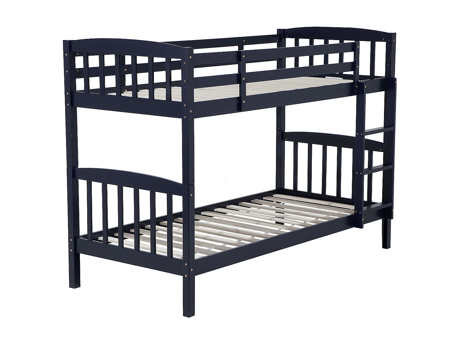 Lit superposé Bois de pin REVIN 90 x 200 cm Bleu marine