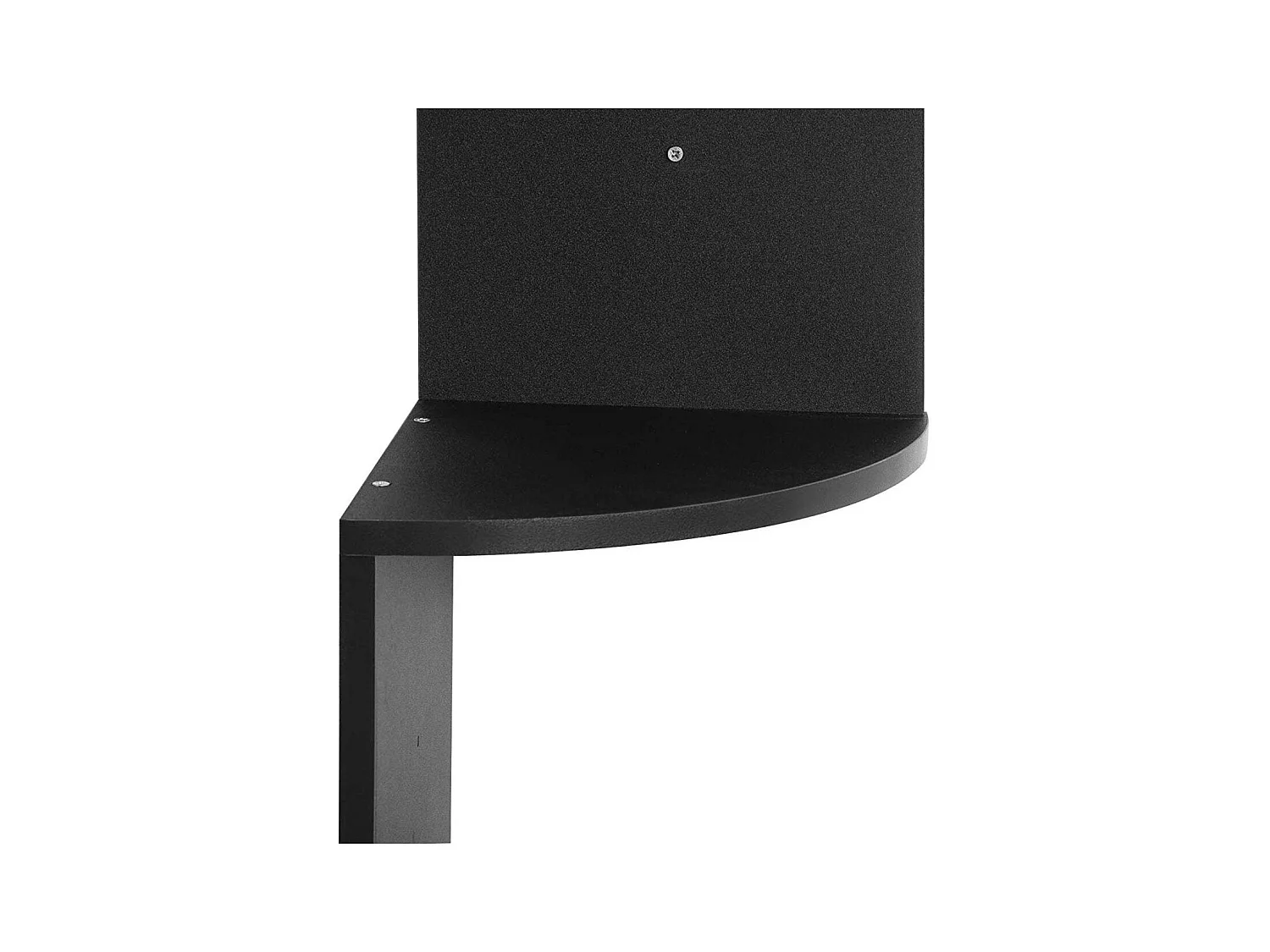 Mensole sospese angolari in MDF nero a forma di S 19_0000564