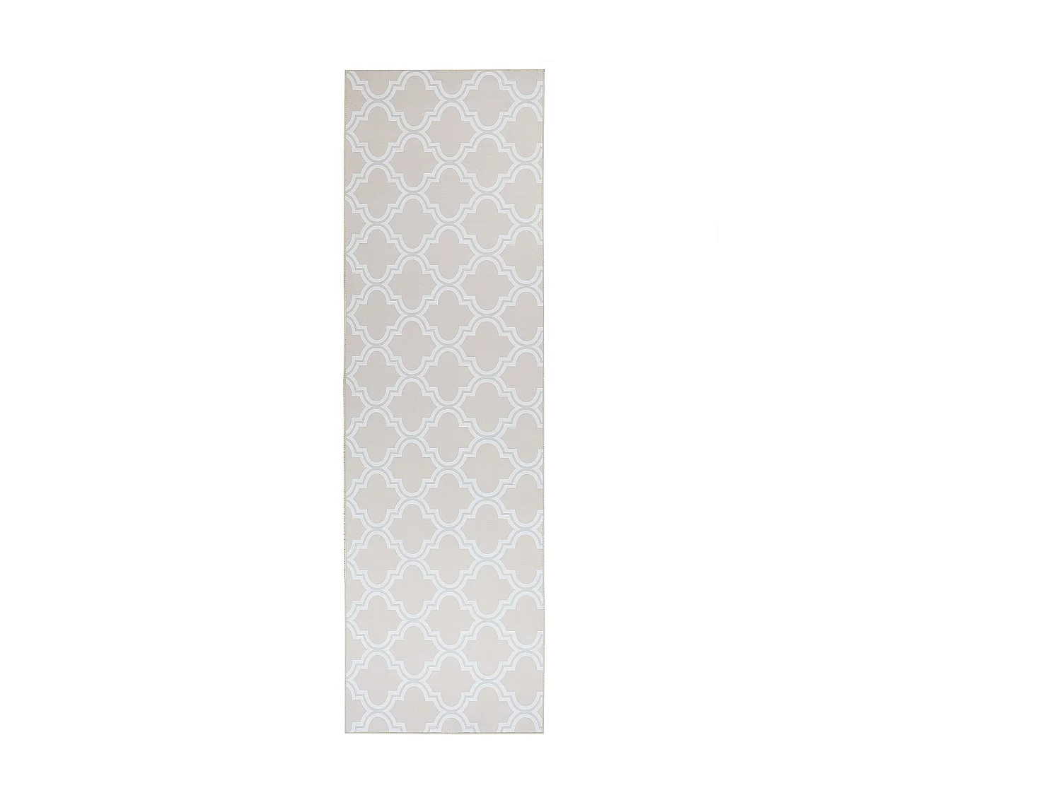 Tappeto beige e bianco 60 x 200 cm KADAYAL