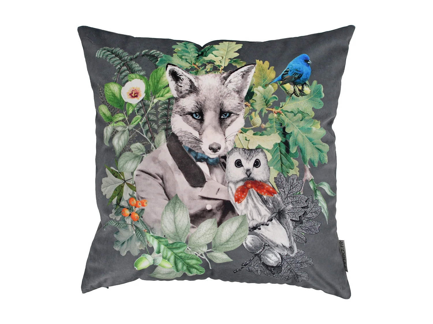 Housse de coussin 45x45 cm WONDERLAND Renard gentleman