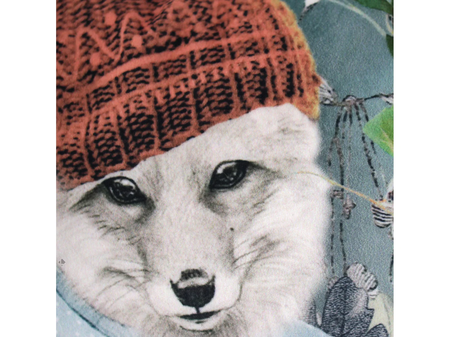 Housse de coussin 45x45 cm WONDERLAND Renard hipster