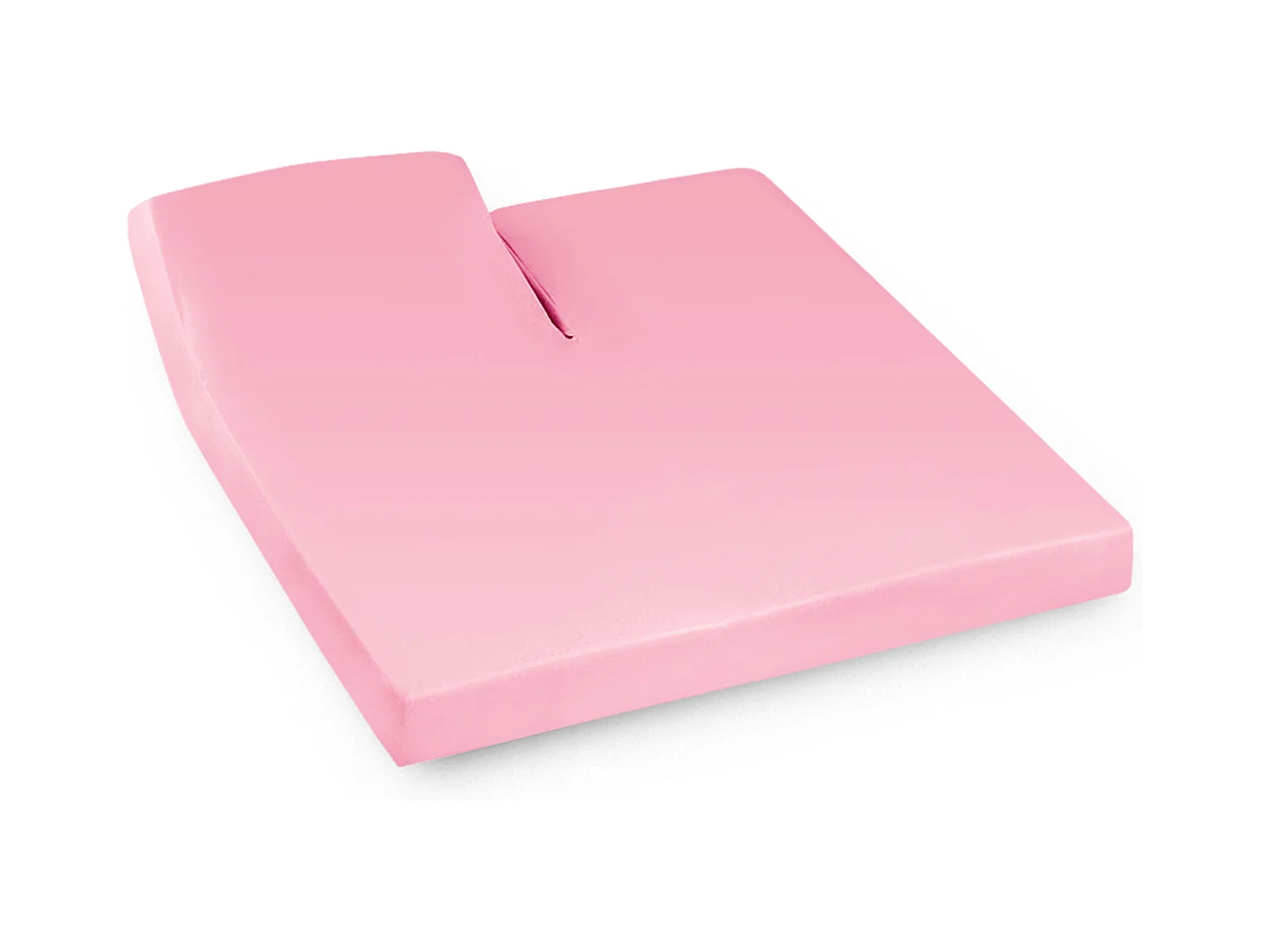 Drap housse relaxation uni 2x90x210 cm coton ALTO Macaron TR Tête relevable uniquement