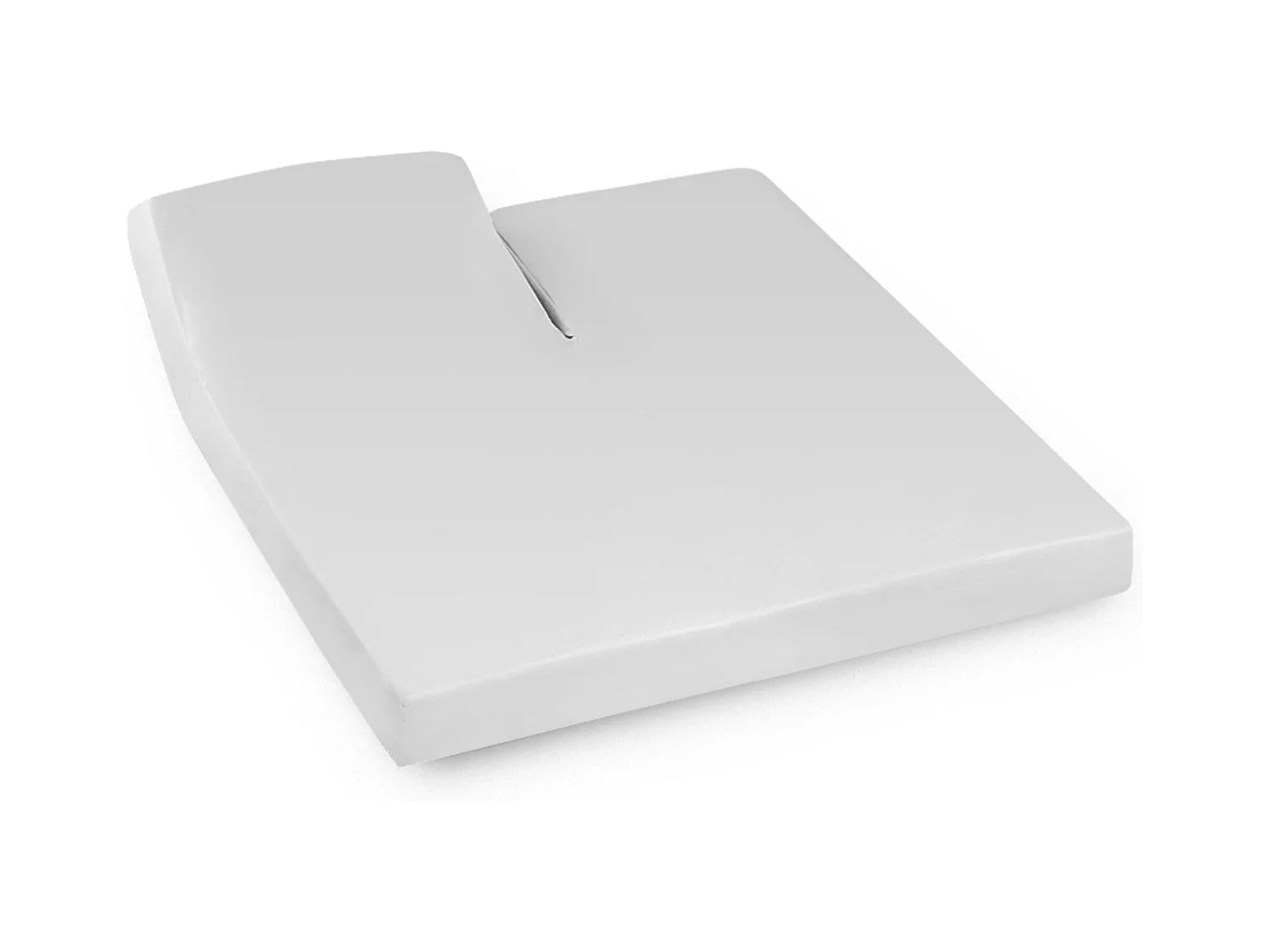 Drap housse relaxation uni 2x100x200 cm coton ALTO Calcium TR Tête relevable uniquement