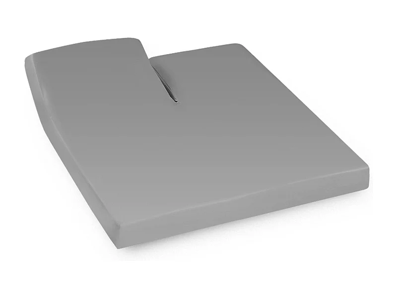 Drap housse relaxation uni 2x90x190 cm coton ALTO Alu TR Tête relevable uniquement