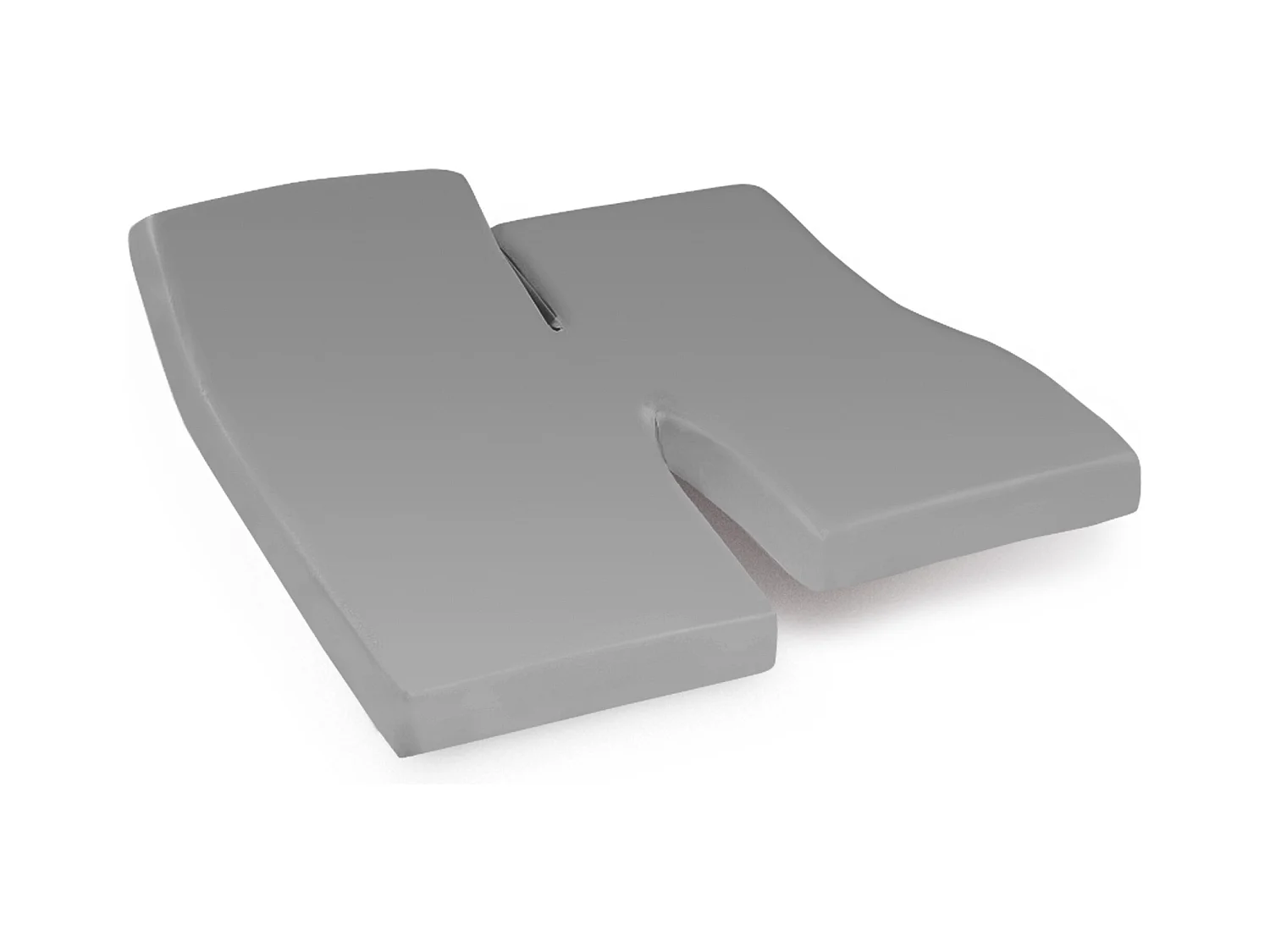 Drap housse relaxation uni 2x90x190 cm coton ALTO Alu TPR Tête et pied relevable