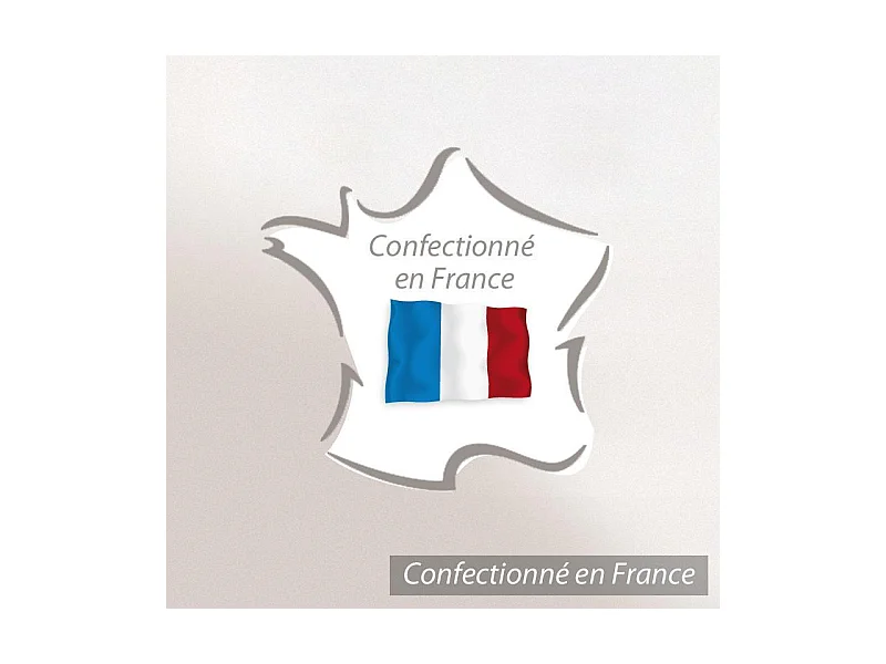 Drap housse relaxation uni 2x90x200 cm coton ALTO Blanc TR Tête relevable uniquement