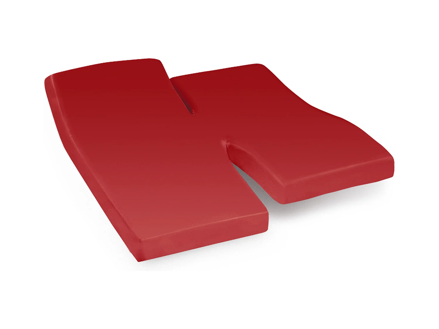 Drap housse relaxation uni 2x70x200 cm coton ALTO Garance TPR Tête et pied relevable