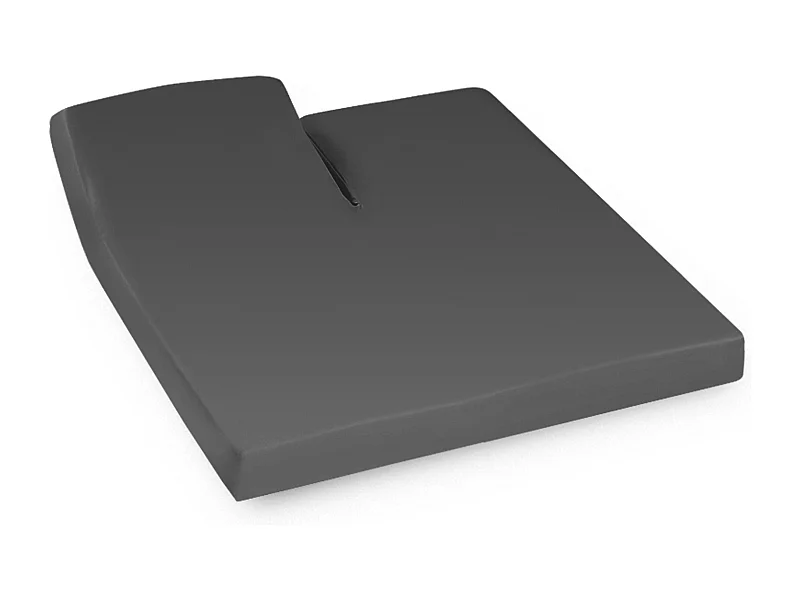 Drap housse relaxation uni 2x80x210 cm coton ALTO Manhattan TR Tête relevable uniquement