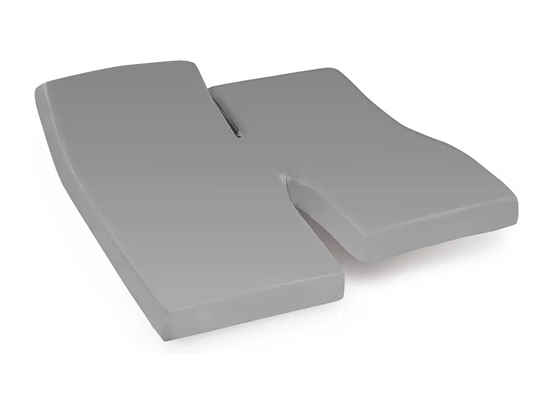 Drap housse relaxation uni 2x100x220 cm coton ALTO Alu TPR Tête et pied relevable