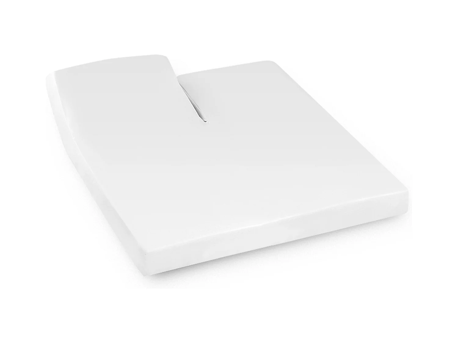 Drap housse relaxation uni 2x100x210 cm coton ALTO Blanc TR Tête relevable uniquement