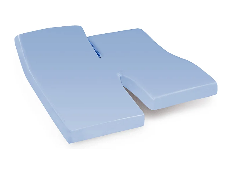 Drap housse relaxation uni 2x80x200 cm coton ALTO Belle ile TPR Tête et pied relevable