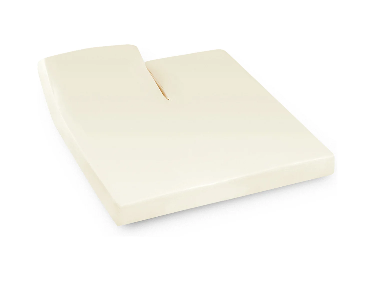 Drap housse relaxation uni 2x80x190 cm coton ALTO Crème TR Tête relevable uniquement