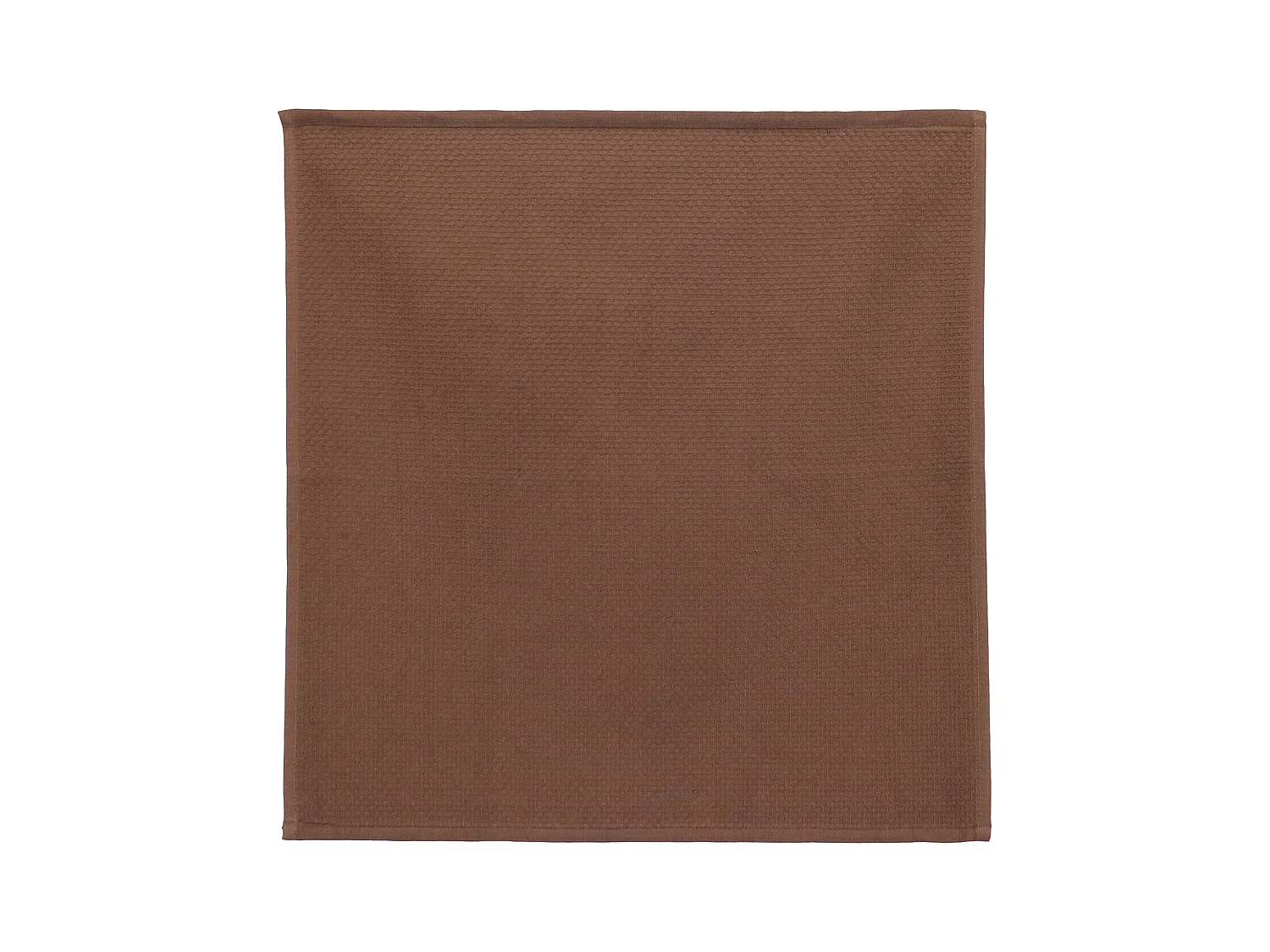 Lot de 2 torchons de cuisine 50x50 cm nid d'abeille PURE KITCHEN WAFFLE Marron