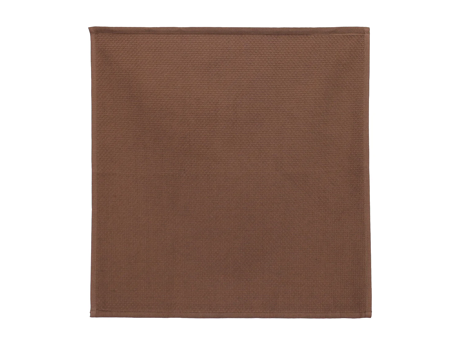 Lot de 2 torchons de cuisine 50x50 cm nid d'abeille PURE KITCHEN WAFFLE Marron