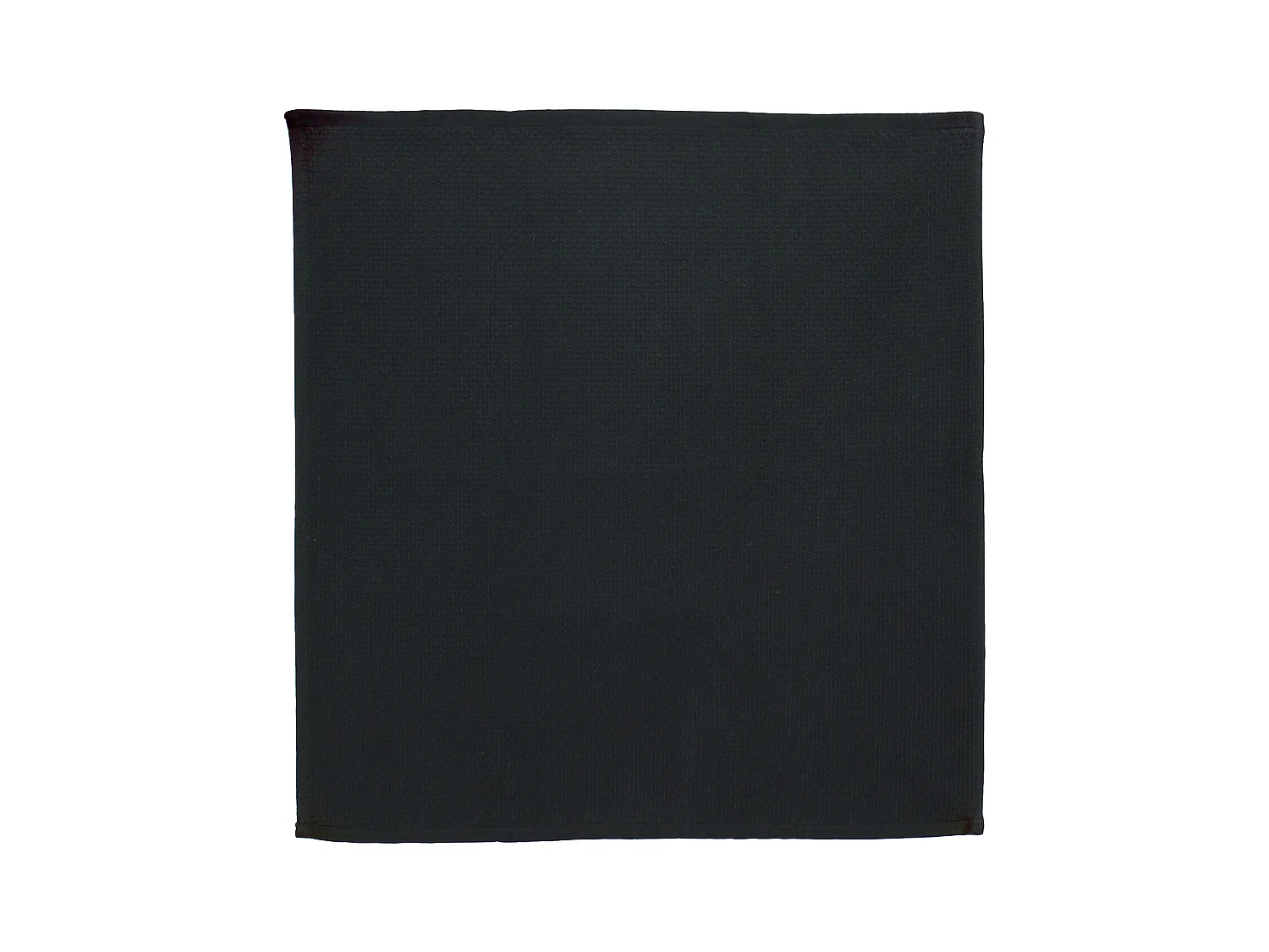 Lot de 2 torchons de cuisine 50x50 cm nid d'abeille PURE KITCHEN WAFFLE Noir