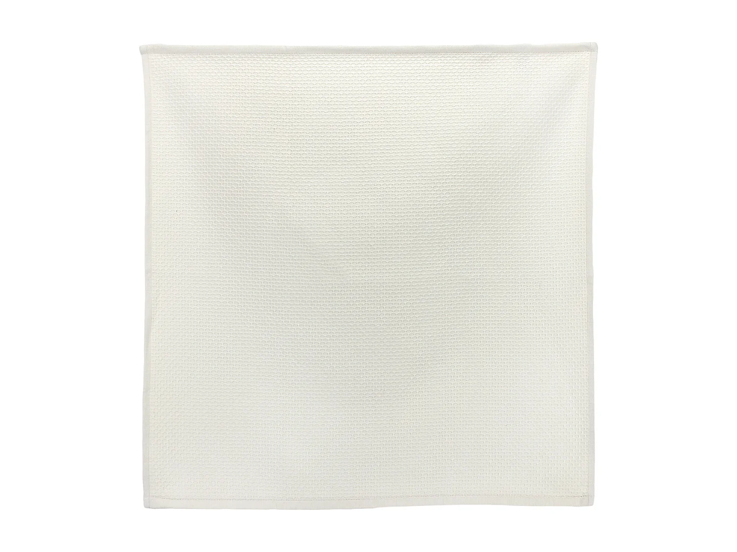 Lot de 2 torchons de cuisine 50x50 cm nid d'abeille PURE KITCHEN WAFFLE Ivoire