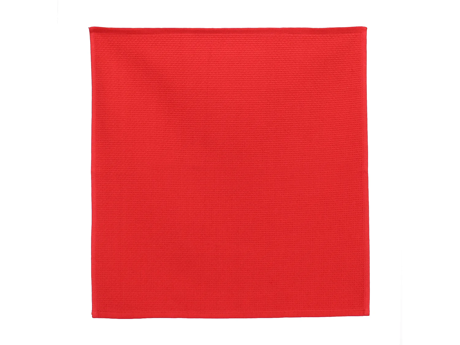 Lot de 2 torchons de cuisine 50x50 cm nid d'abeille PURE KITCHEN WAFFLE Rouge