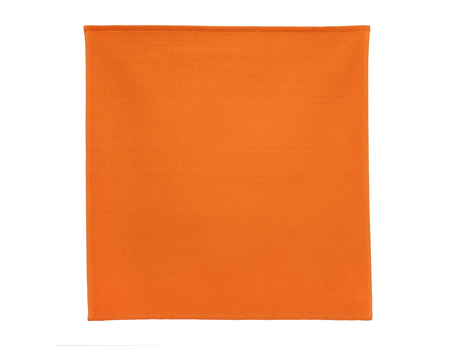 Lot de 2 torchons de cuisine 50x50 cm nid d'abeille PURE KITCHEN WAFFLE Orange