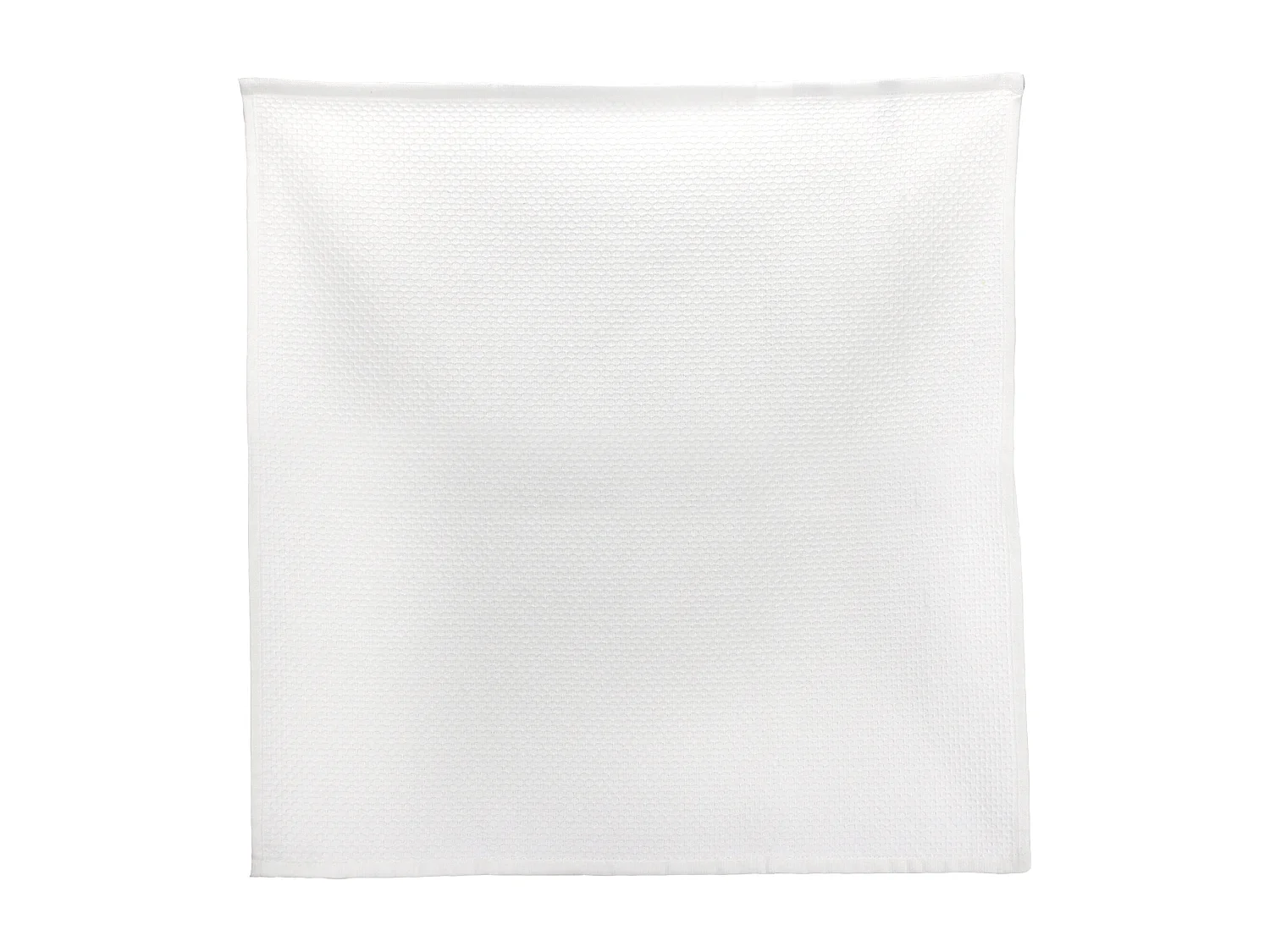 Lot de 2 torchons de cuisine 50x50 cm nid d'abeille PURE KITCHEN WAFFLE Blanc