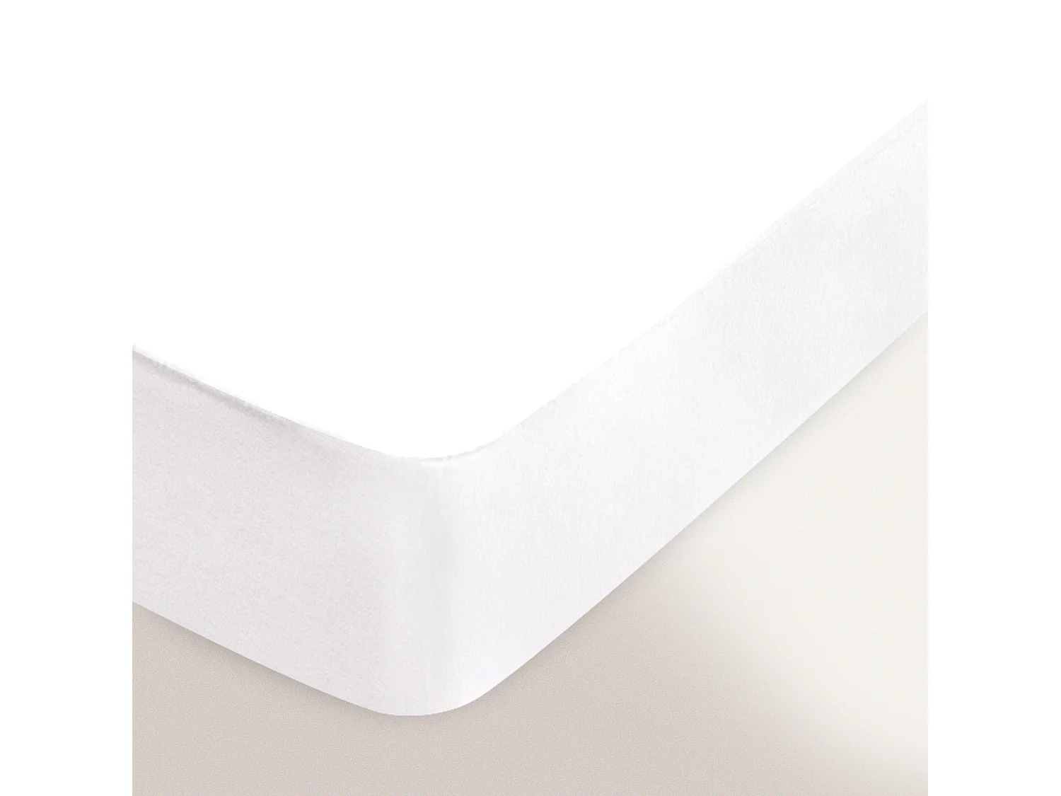 Protège matelas ANTONIN 220x200 cm bonnet 30 cm molleton 220 g/m² absorbant blanc