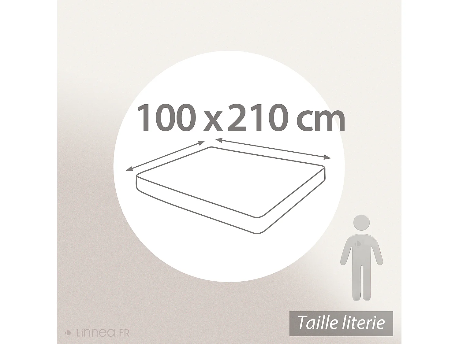 Protège matelas ANTONIN 100x210 cm bonnet 30 cm molleton 220 g/m² absorbant blanc