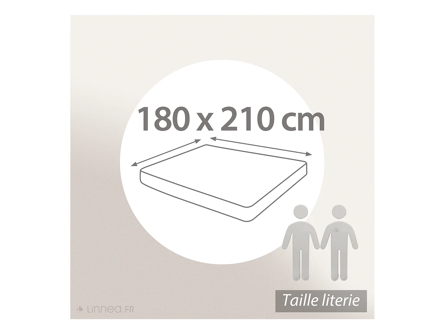 Protège matelas imperméable 180x210 cm bonnet 40cm ARNON molleton coton contrecollé polyuréthane