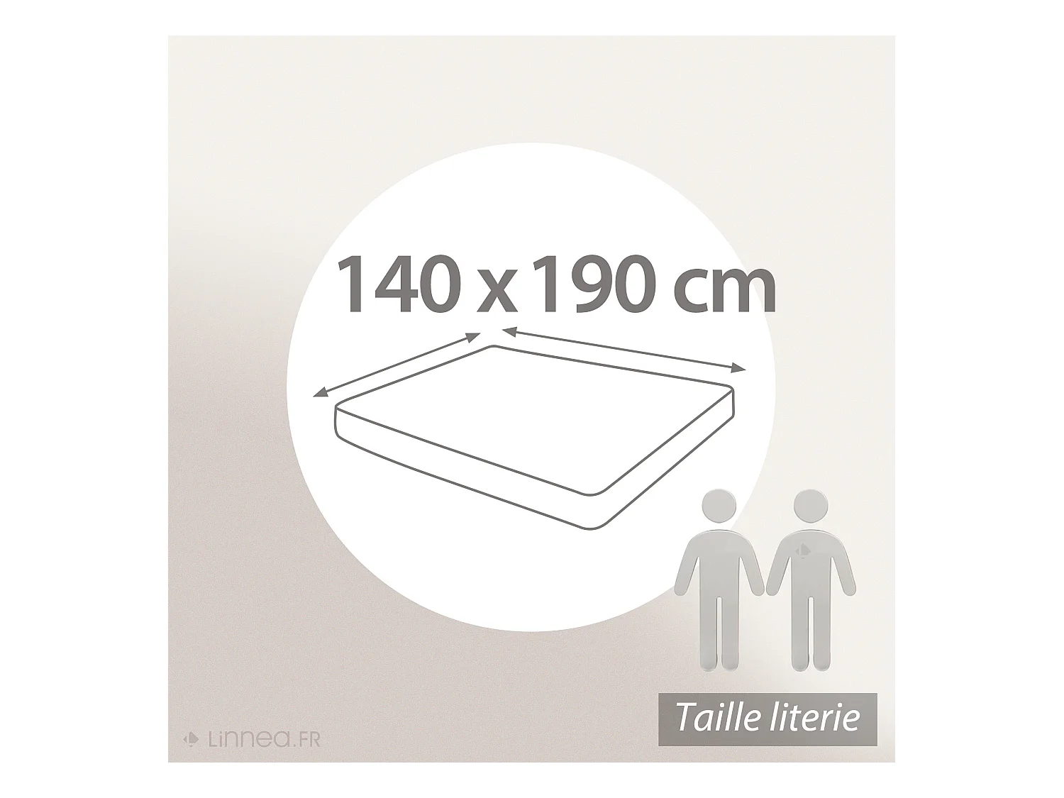 Protège matelas 140x190 cm ANTONIN Molleton absorbant traité anti-acariens