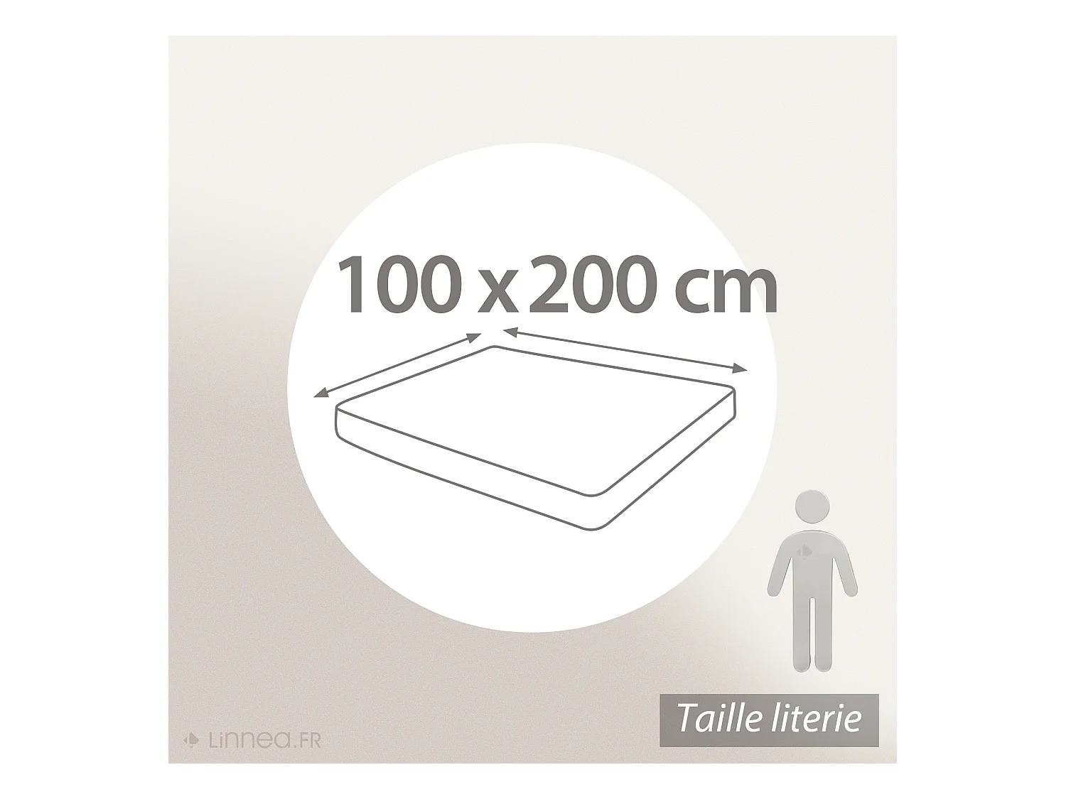Protège matelas imperméable 100x200 cm bonnet 23cm ARNON molleton coton contrecollé polyuréthane
