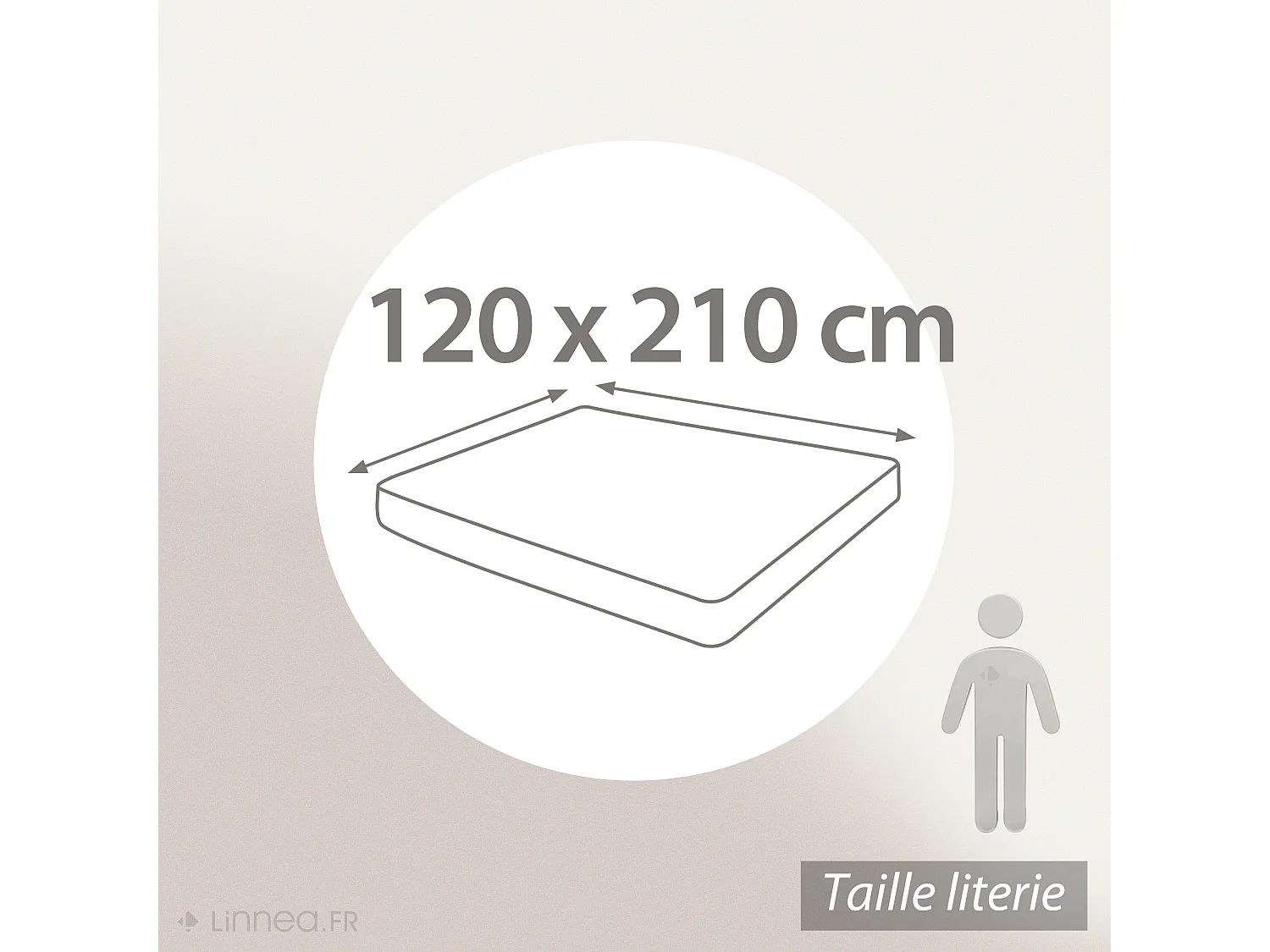 Protège matelas imperméable ARNON 120x210 cm bonnet 23 cm molleton coton contrecollé polyuréthane