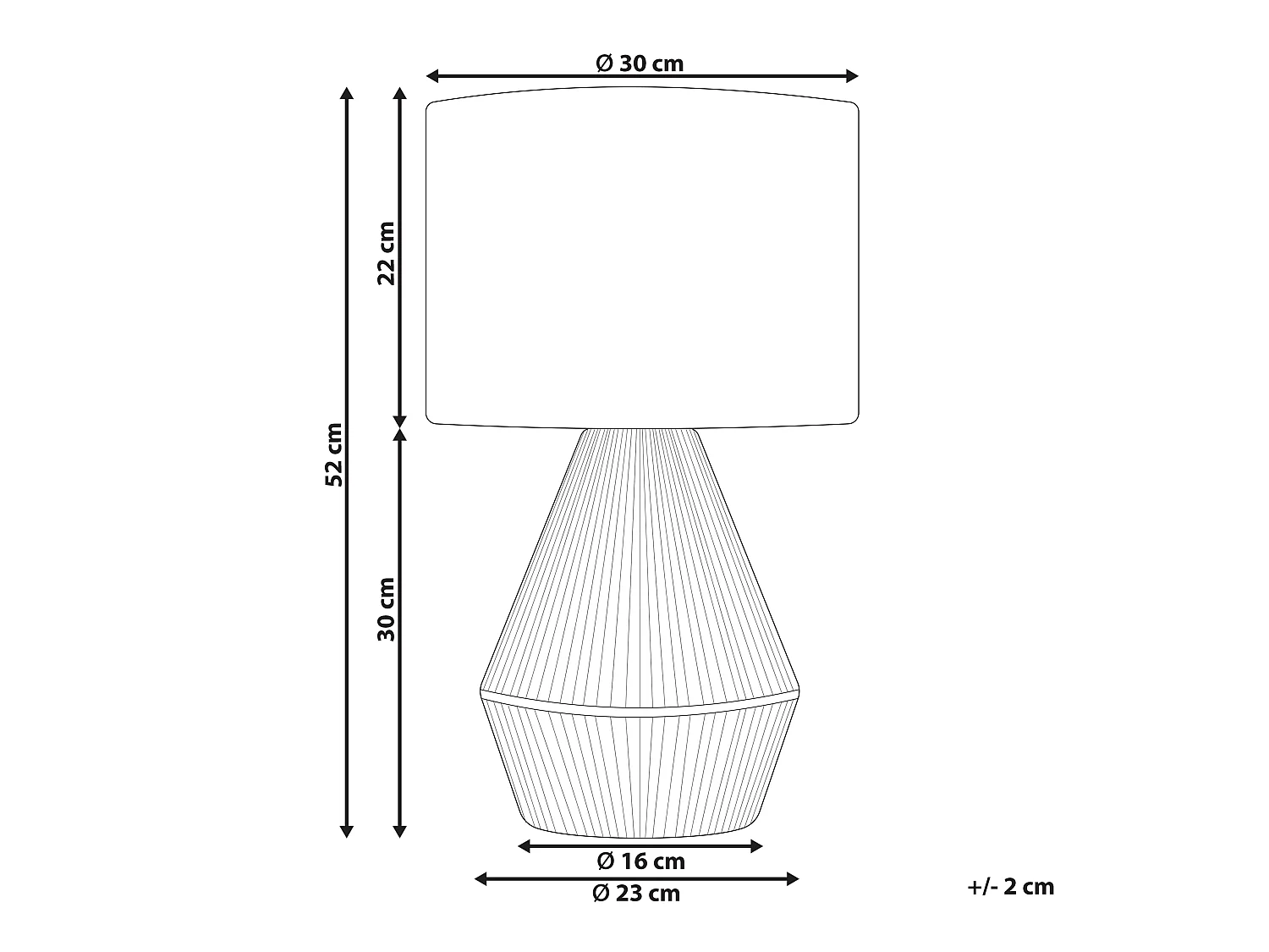 Lampada da tavolo MALEWA Corda di carta Naturale