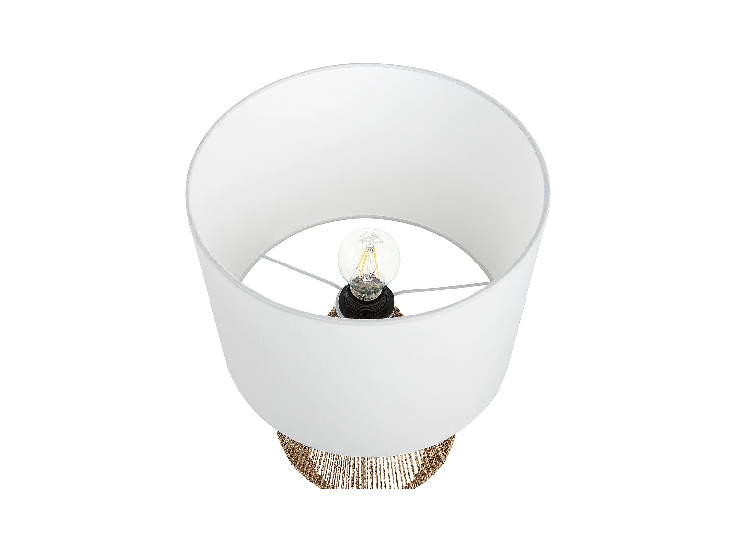 Lampada da tavolo MALEWA Corda di carta Naturale