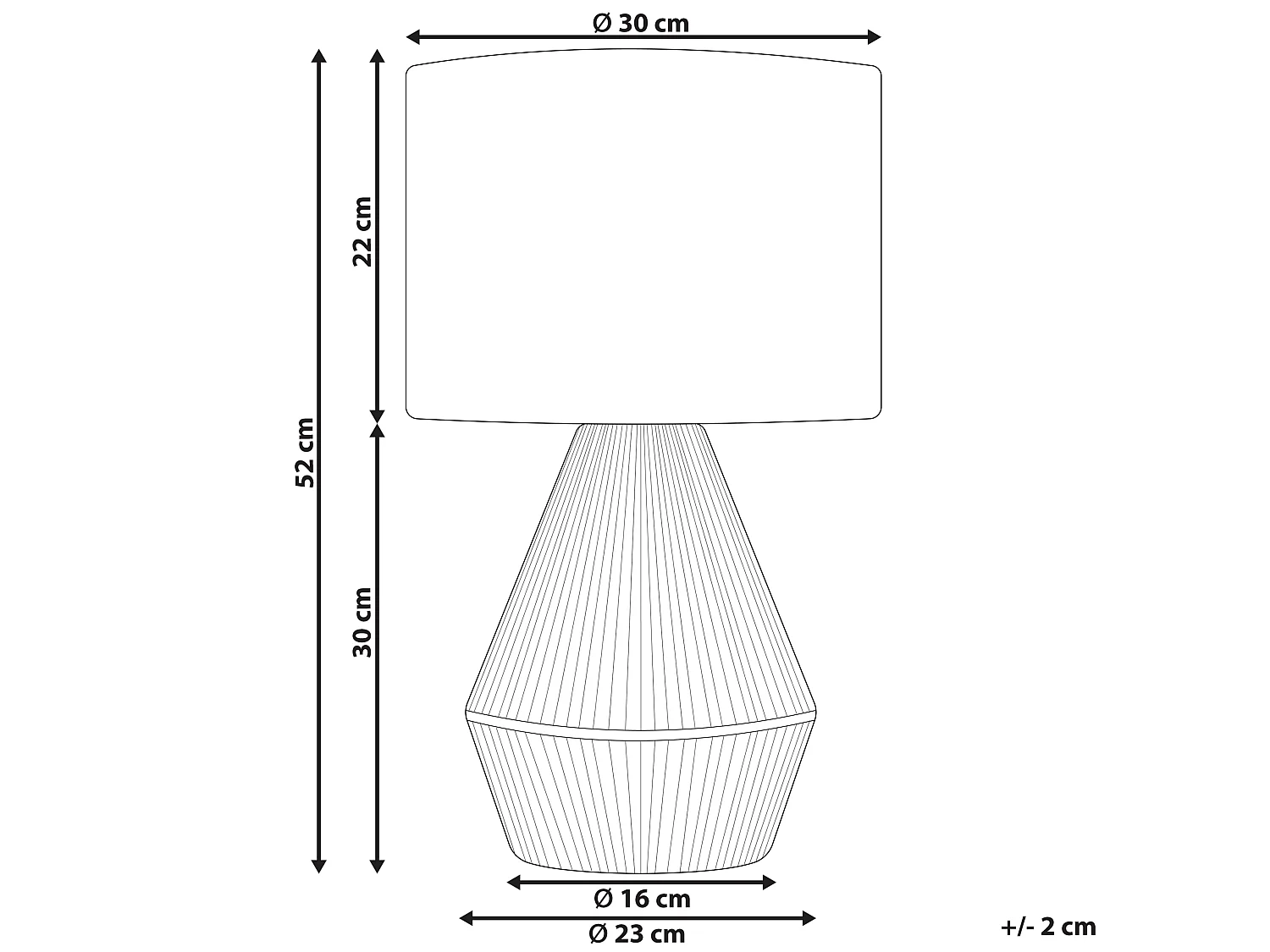 Lampe à poser MALEWA Corde en papier Naturel