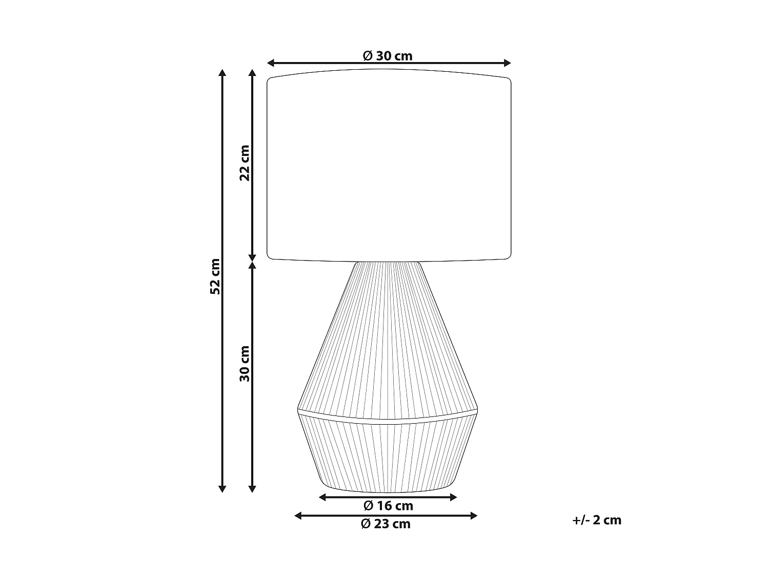 Lampe à poser MALEWA Corde en papier Naturel