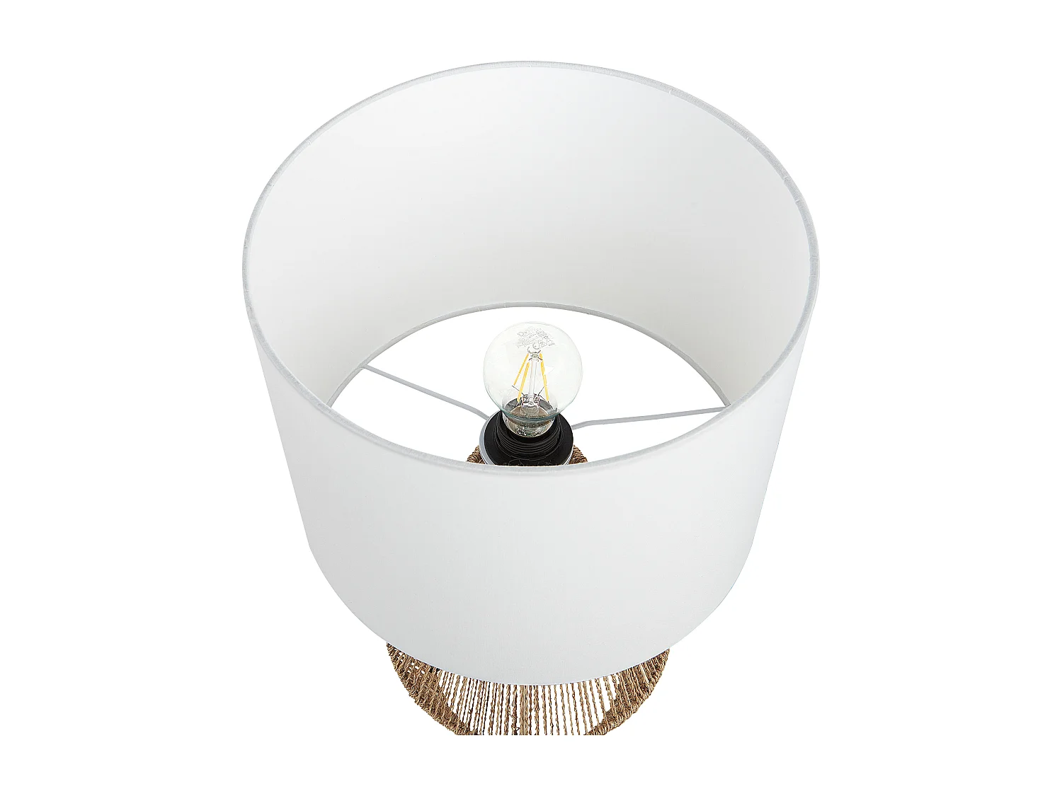 Lampe à poser MALEWA Corde en papier Naturel