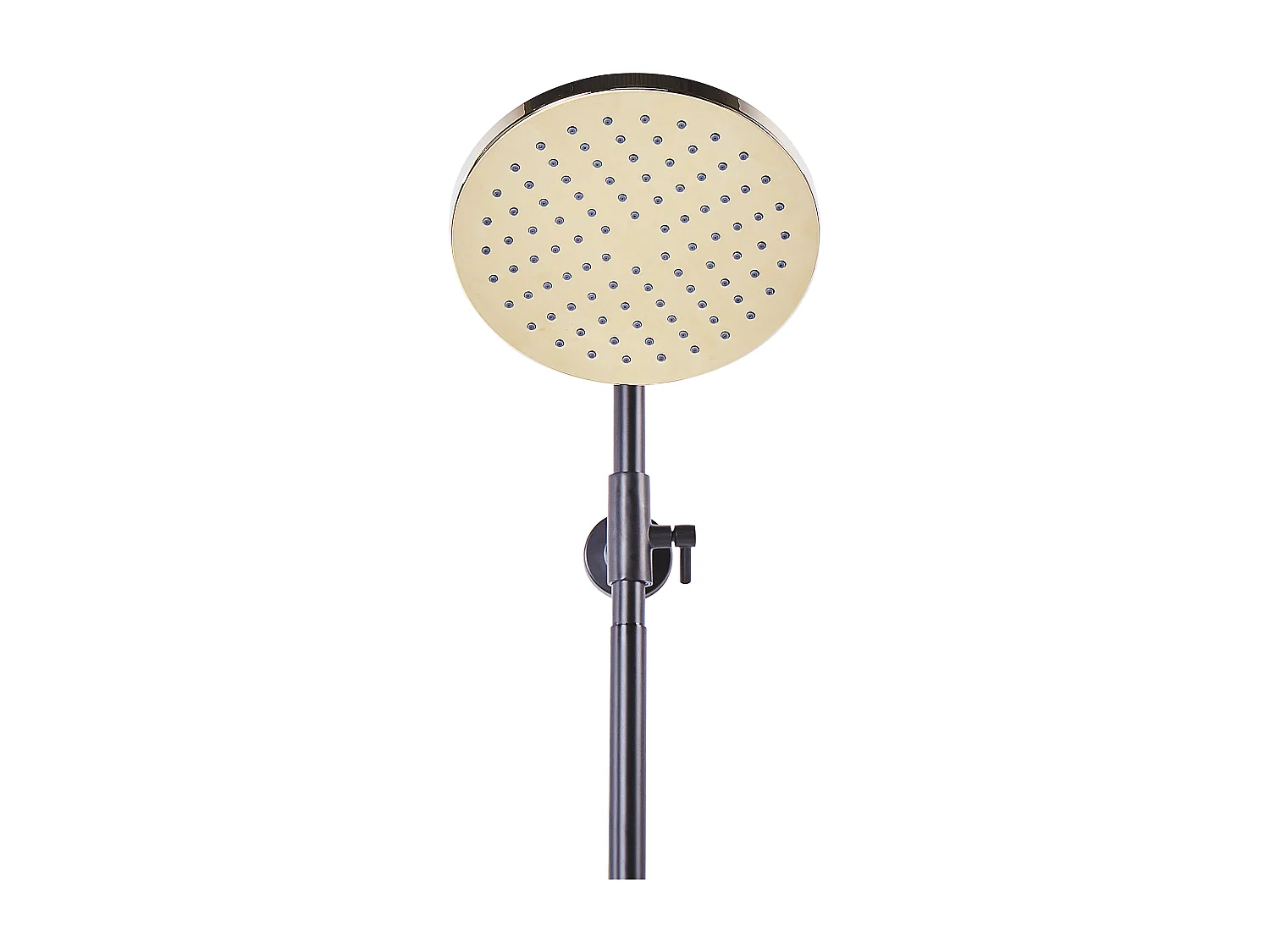 Duschset mit Mischbatterie und Regenbrause GURARA Schwarz / Gold