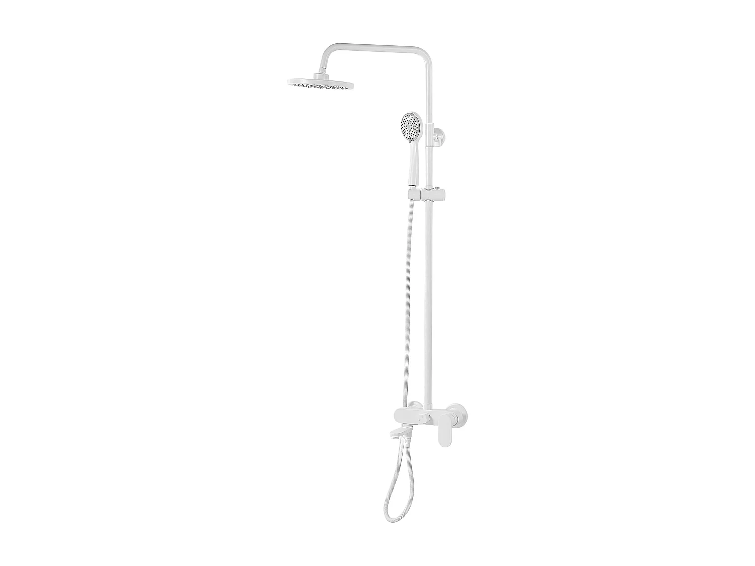 Columna de ducha con efecto lluvia GURARA Blanco
