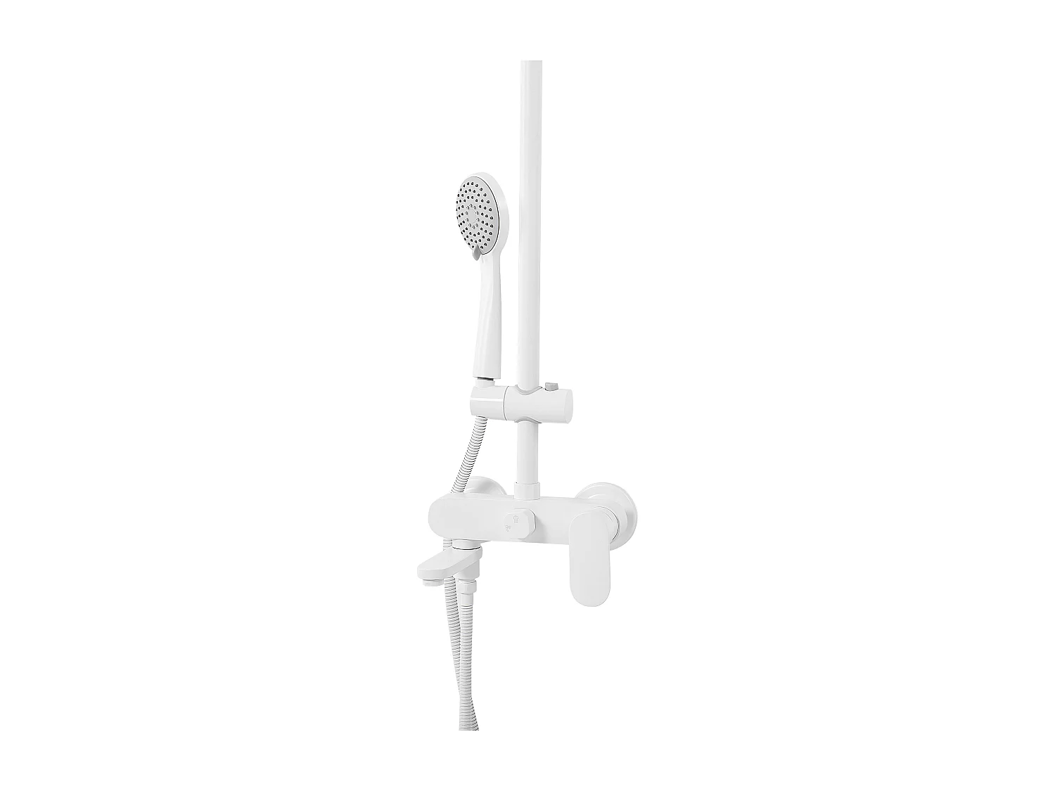 Douchemengkraan met regendouche GURARA Wit