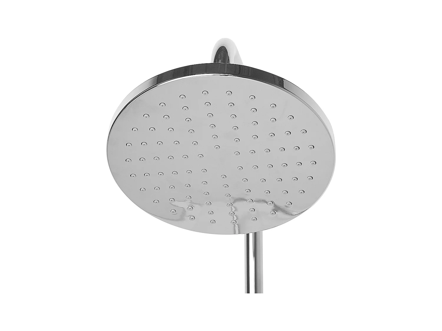 Praktisches Duschsystem silber mit Kopf und Handbrause Messing Gurara