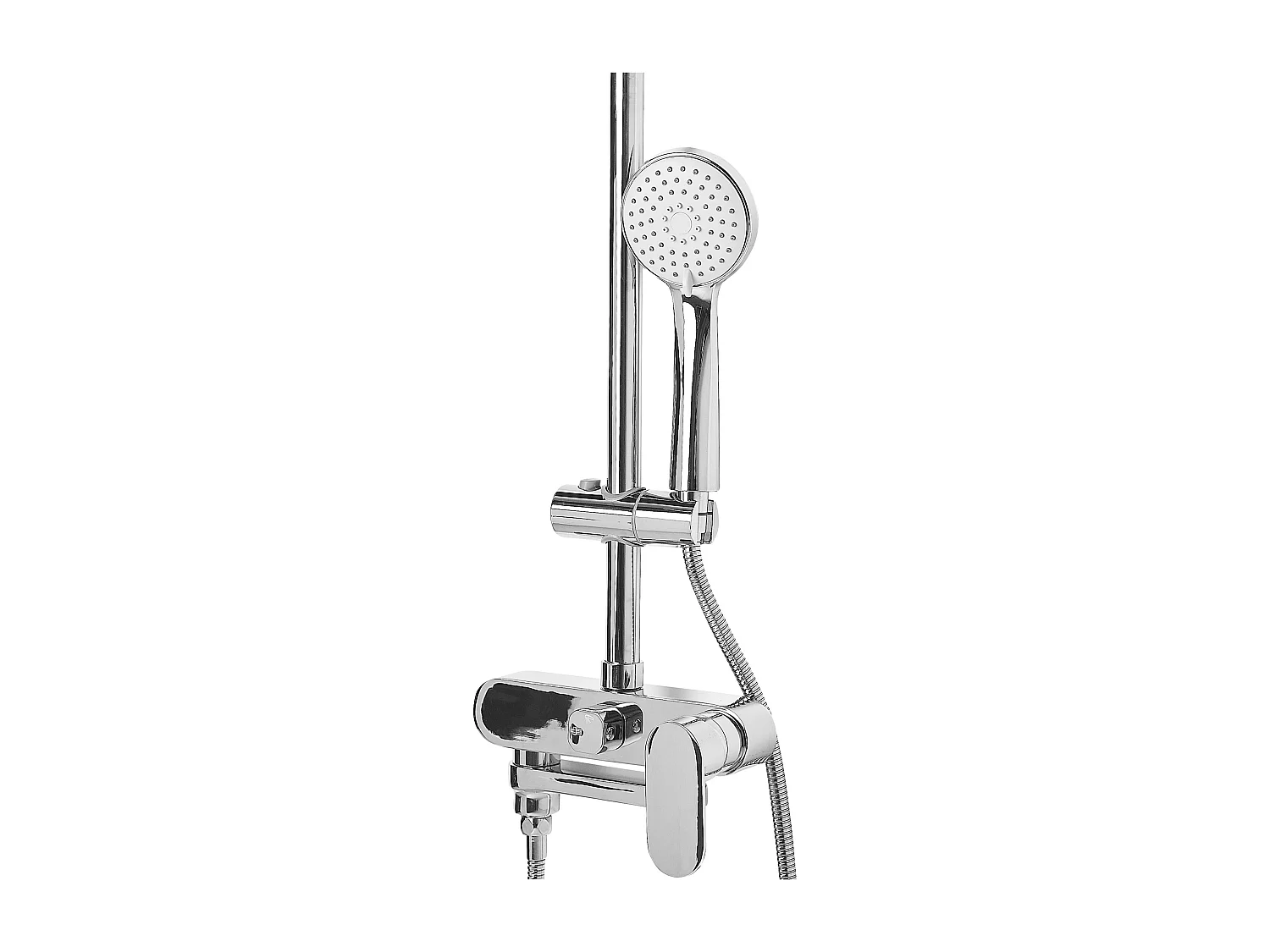 Ensemble de douche avec mitigeur et douche de pluie GURARA Argenté