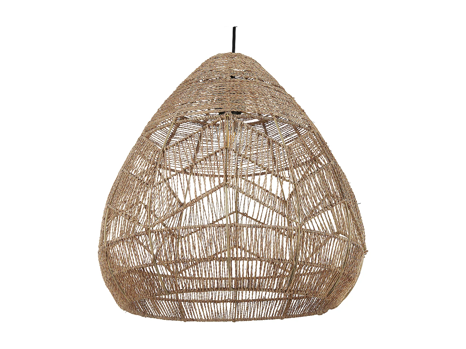 Lampe à suspendre tissée naturelle CASCADE