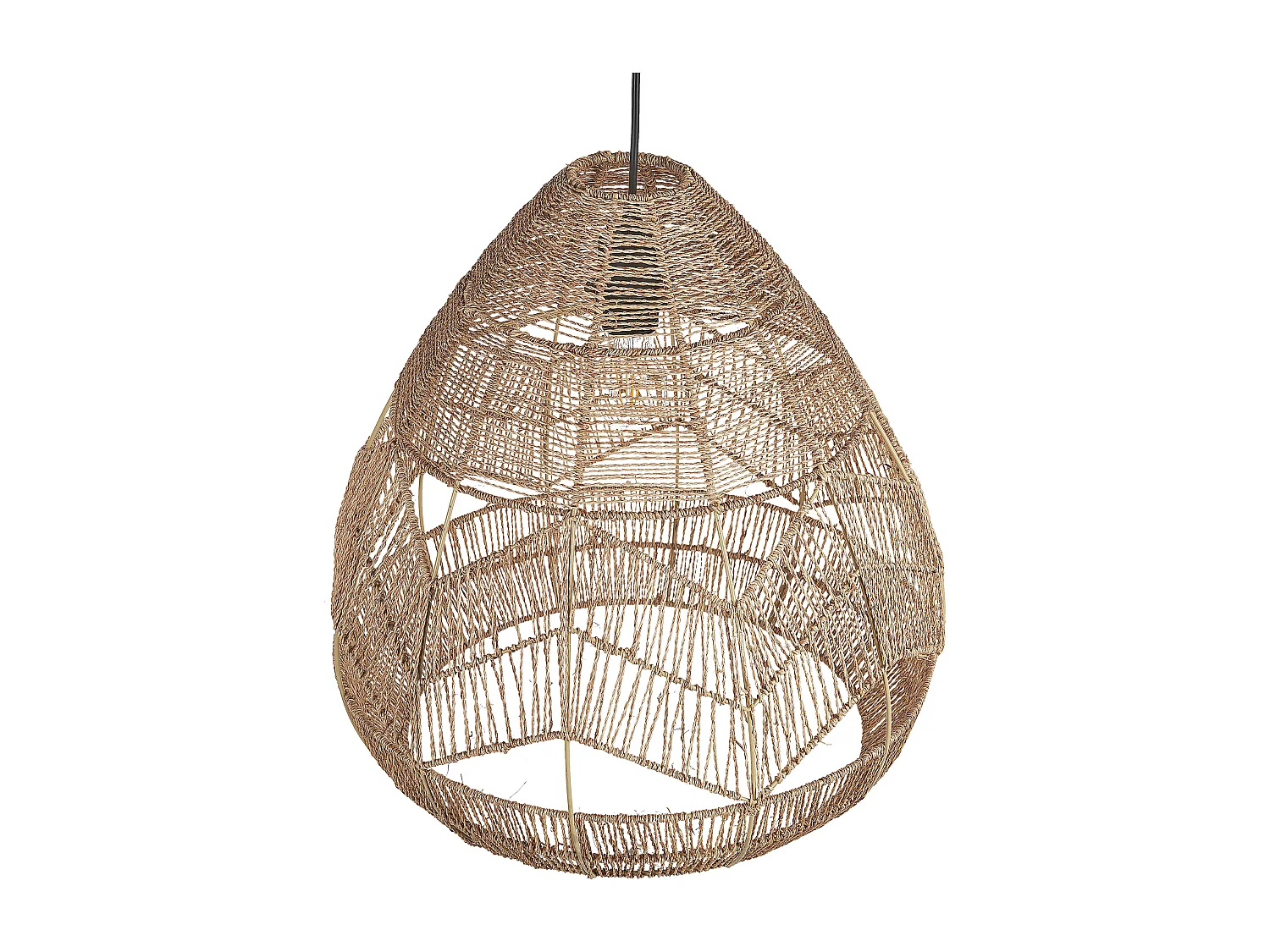 Lampe à suspendre tissée naturelle CASCADE