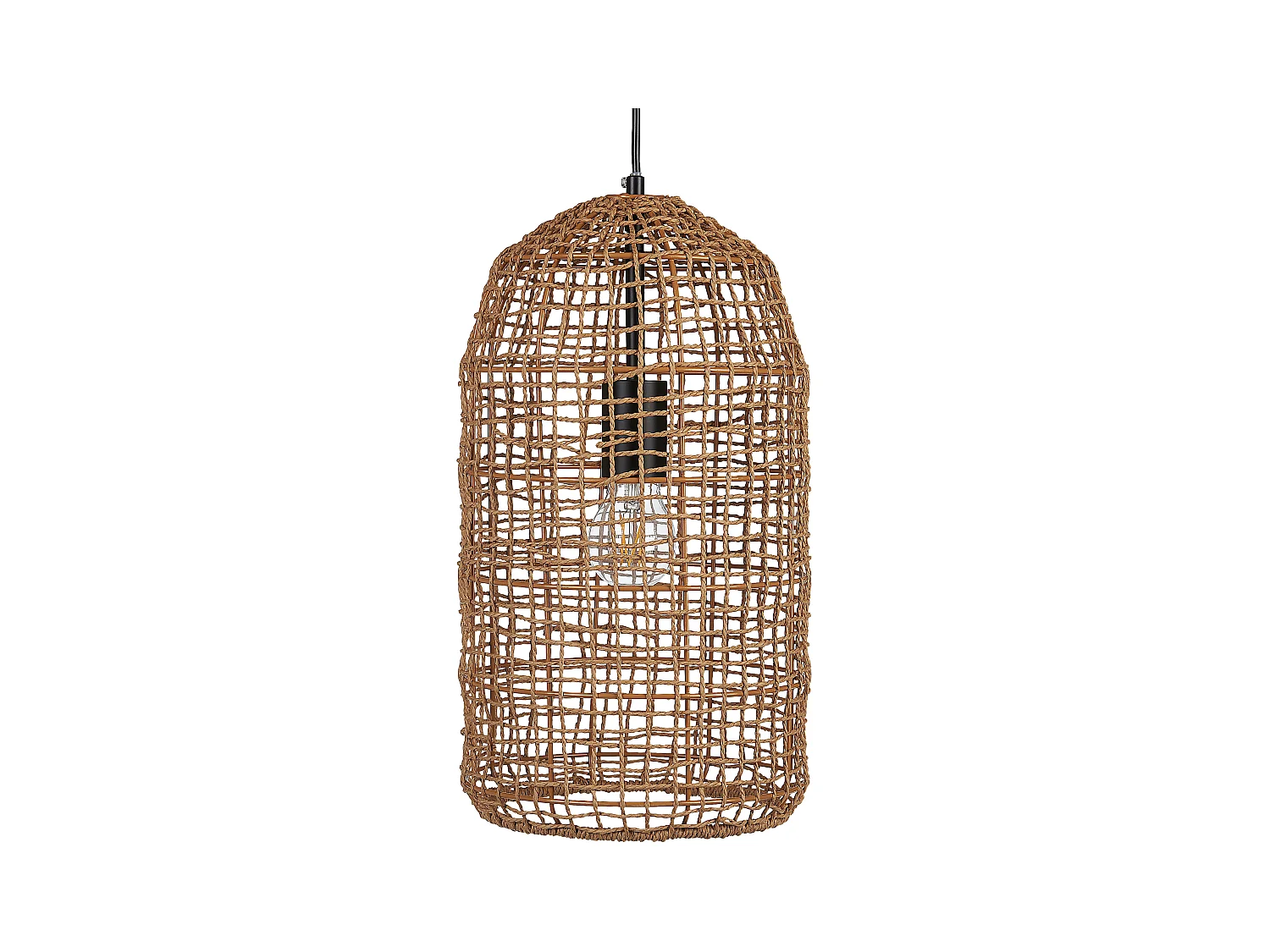 Lampe suspension LUCITE Corde en papier Naturel