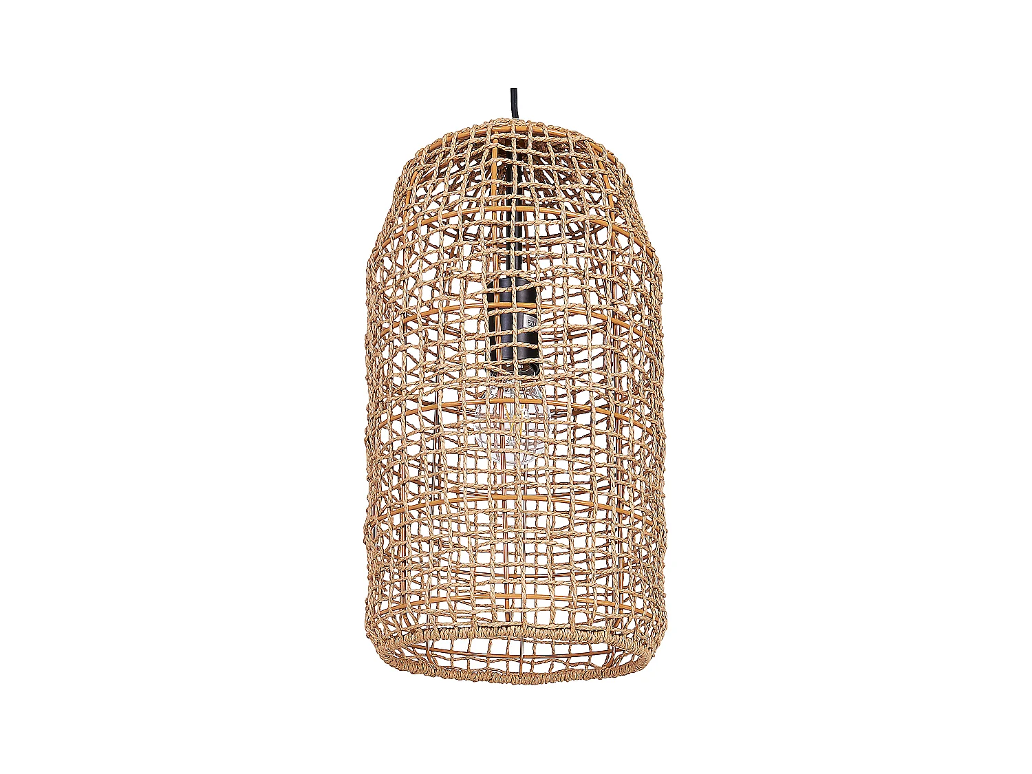 Lampe suspension LUCITE Corde en papier Naturel